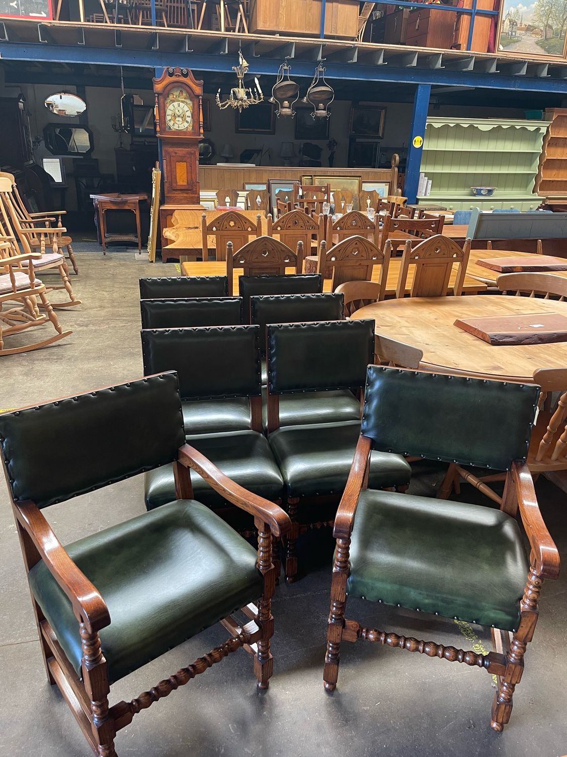 8 Leather Chairs