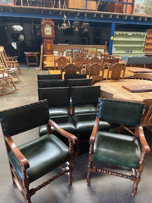8 Leather Chairs