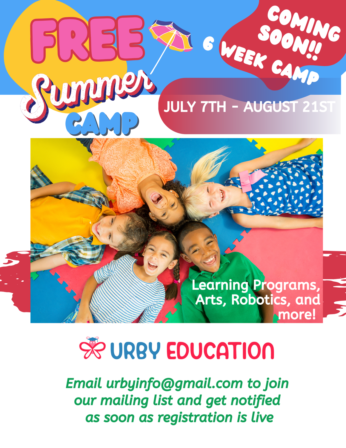 FREE Urby Summer Camp: Wayne County Resident