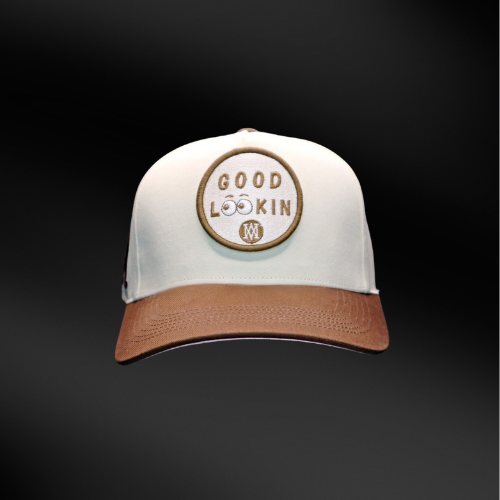 WATCH N ME Premium Snap Back Hat with Detachable &quot;GOOD LOOKING&quot; Embroidery Patch