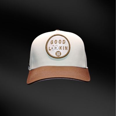 WATCH N ME Premium Snap Back Hat with Detachable "GOOD LOOKING" Embroidery Patch