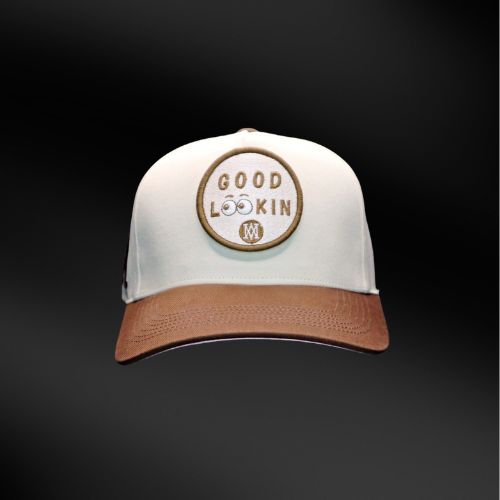 WATCH N ME Premium Snap Back Hat with Detachable "GOOD LOOKING" Embroidery Patch