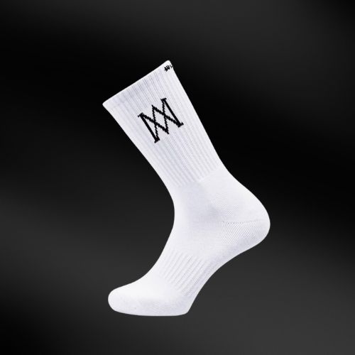 WATCH N ME Premium Crew Socks (WHITE)
