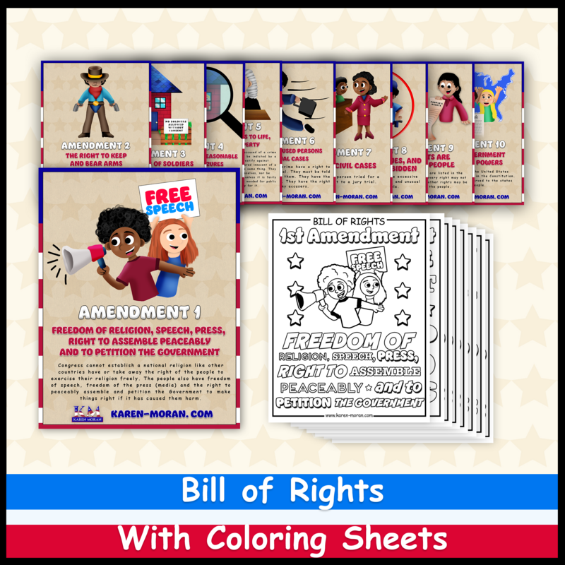 Laminated Bill of Rights Full Poster Packet