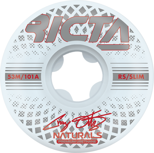 53mm Ortiz Reflective Naturals Slim 101a Ricta Wheels, Size: 53mm