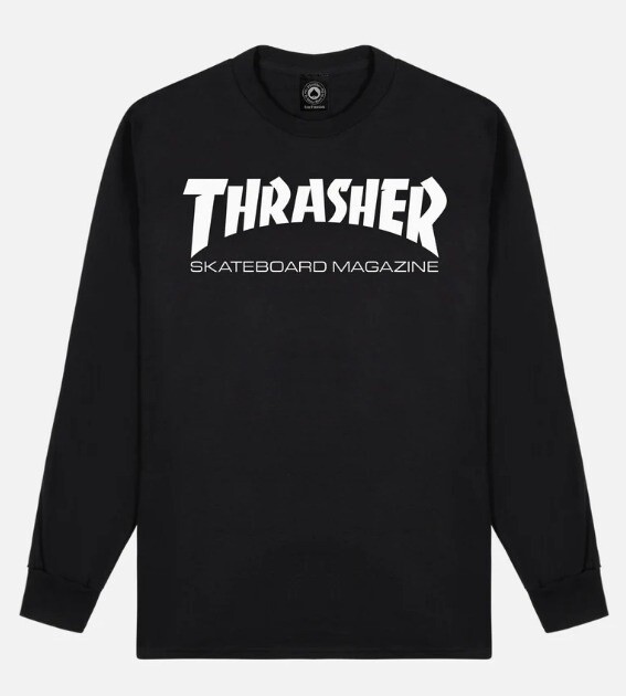 THRASHER SKATE MAG L/S, Size: S