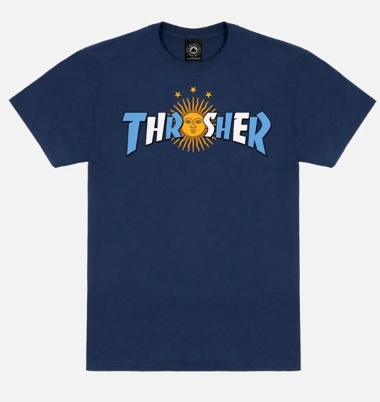 THRASHER ARGENTINA ESTRELLA S/S NAVY, Size: S