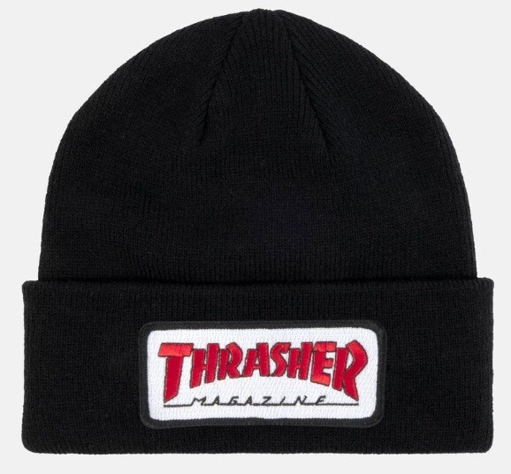 THRASHER OUTLINED PATCH BEANIE