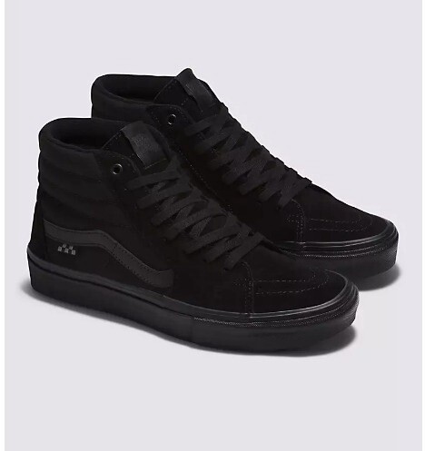 VANS SKATE SK8-HI BLK/BLK, Size: 10