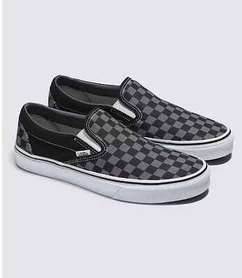 VANS CLASSIC SLIP ON BLK/PEWTER/CHECKERBOARD