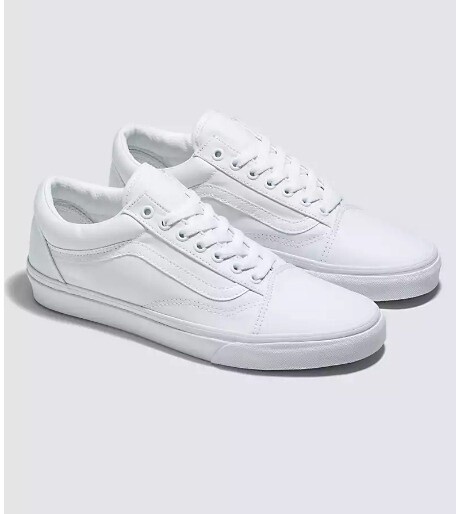 VANS OLD SKOOL TRUE WHITE, Size: 10