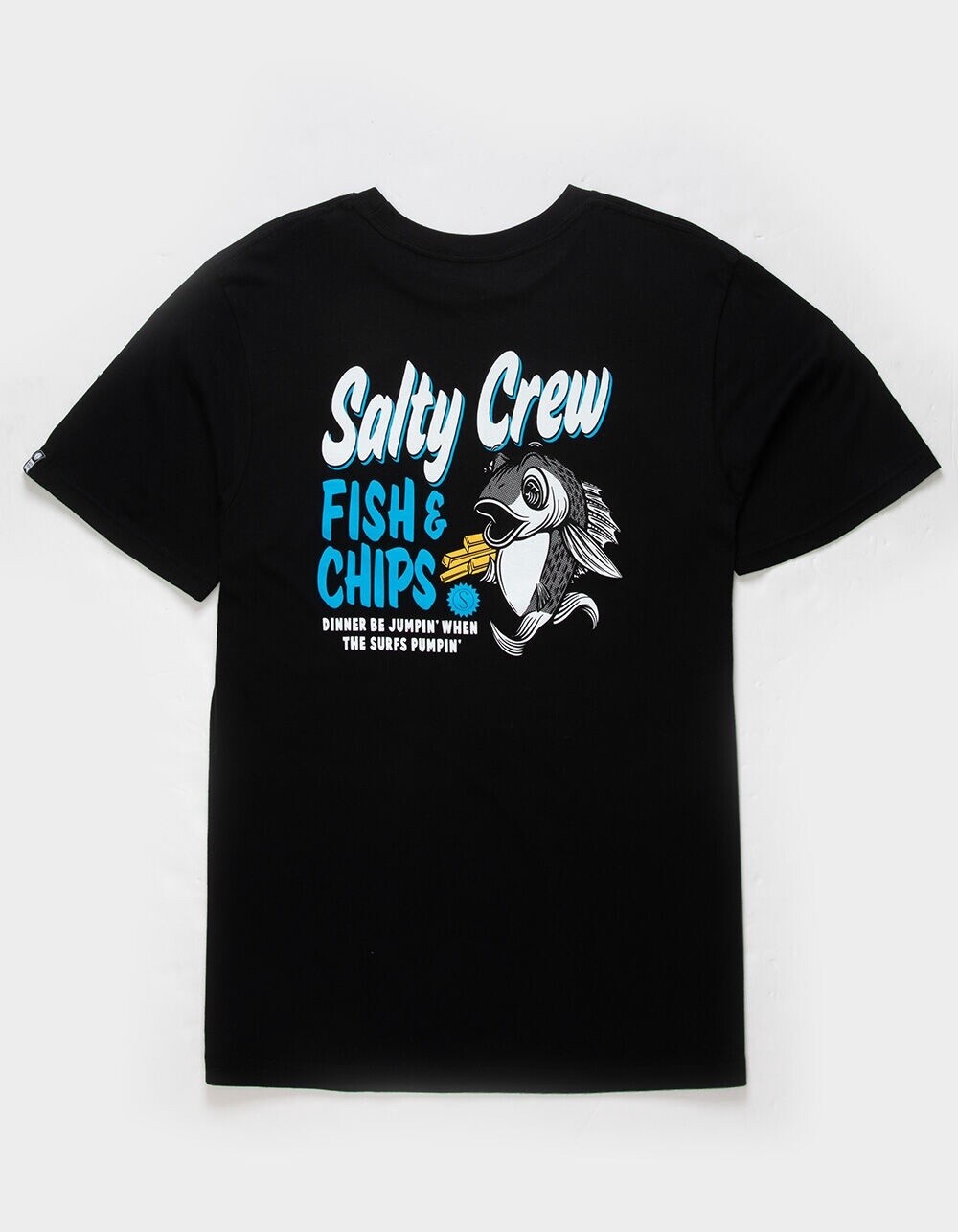 FISH &amp; CHIPS PREMIUM S/S TEE BLK