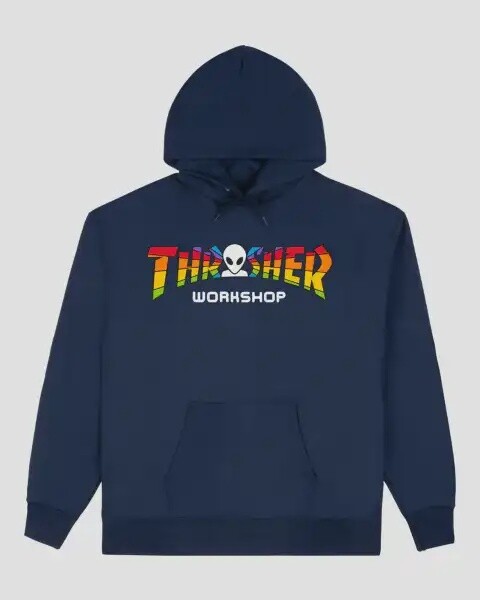 THRASHER X AWS SPECTRUM, Size: S, Color: NAVY