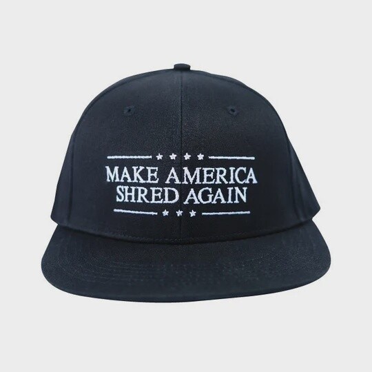 MAKE AMERICA SHRED AGAIN SNAPBACK