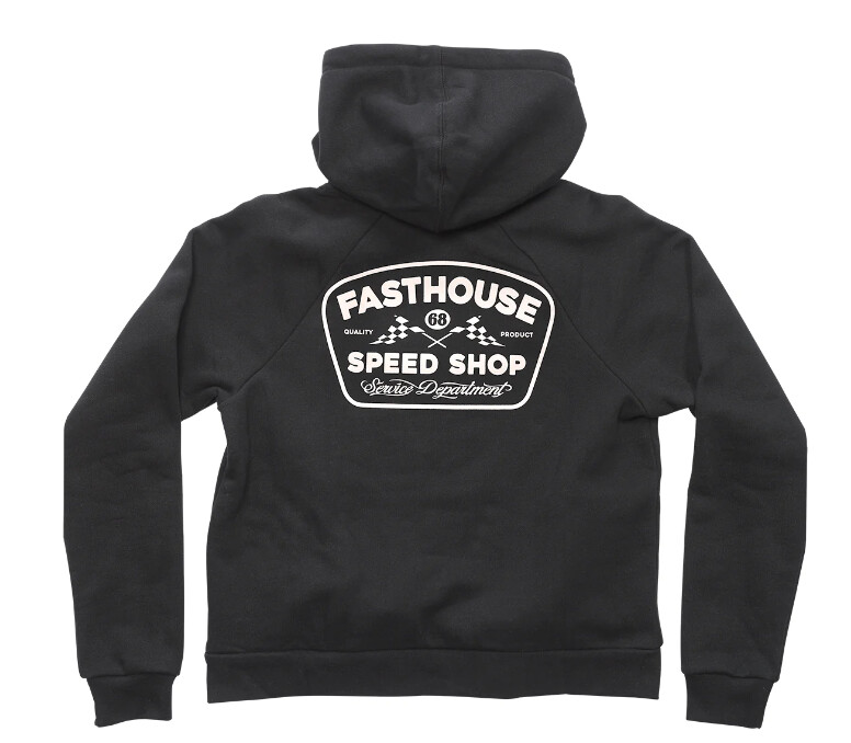 FASTHOUSE WOMENS WEDGED HOODIE, Color: BLACK, Size: S