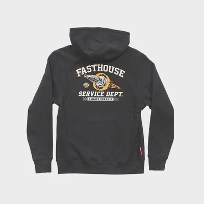 FASTHOUSE YOUTH IGNITE HOODIE, Size: YSM, Color: BLACK