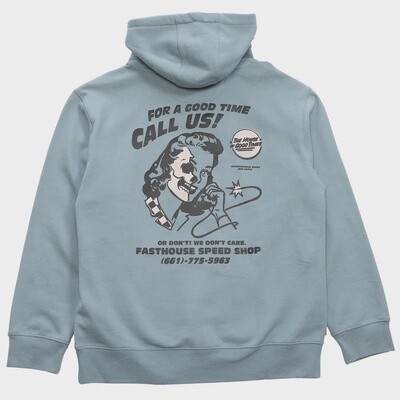 FASTHOUSE CALL US HOODIE, Size: S, Color: SLATE