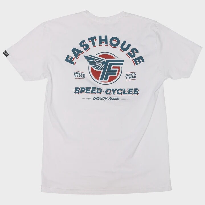 FASTHOUSE MALEN SS TEE, Size: S, Color: WHITE