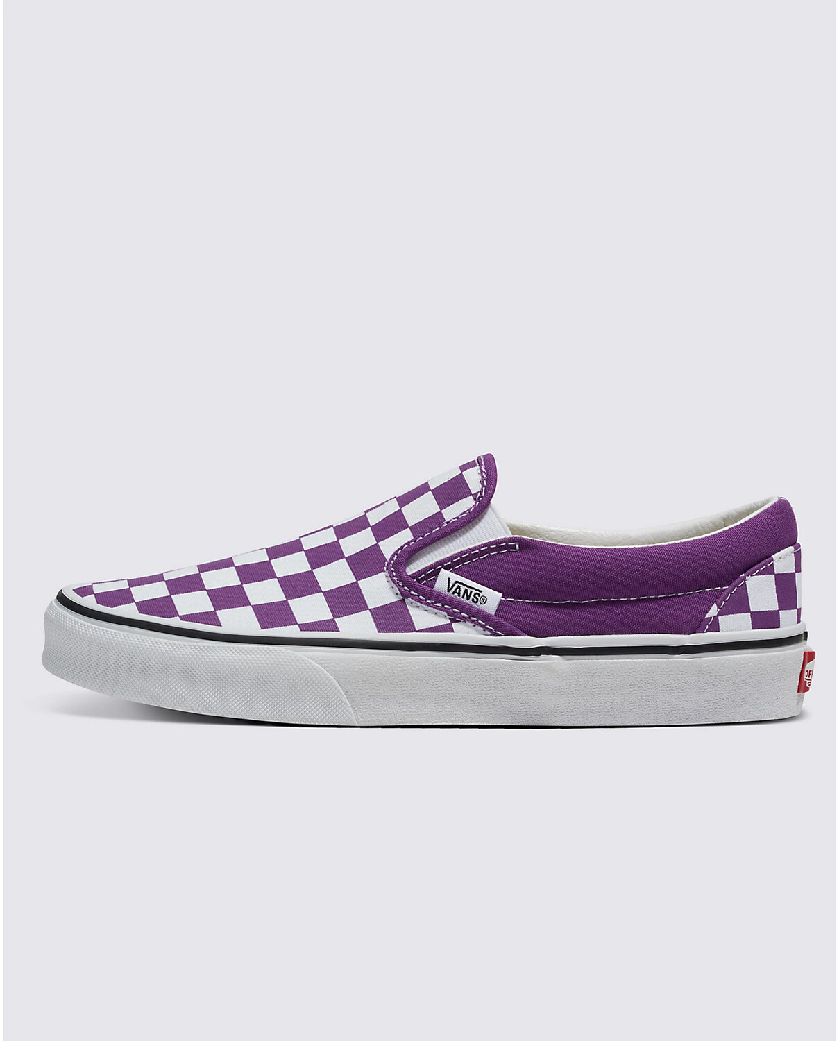 Vans classic slip on color theory checkerboard purple rain, Size: 4.0