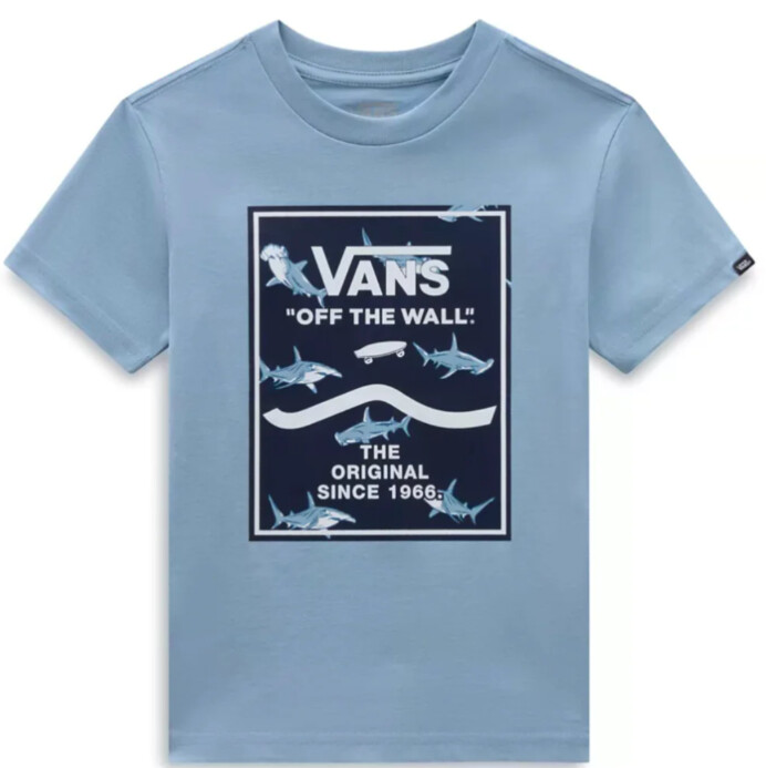 Youth Print Box 2.0 Dusty Blue T Shirt, Size: 2
