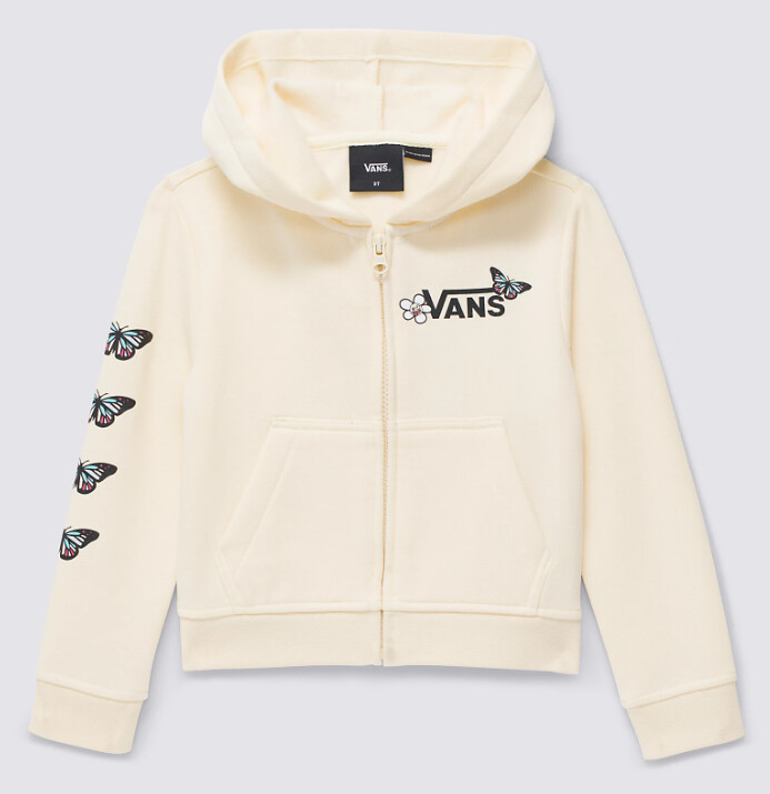Vans Youth Flutter Fly Zip Hoodie, Size: 2