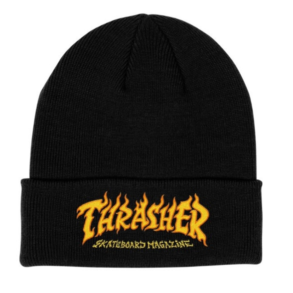 THRASHER FLAME LOGO BEANIE