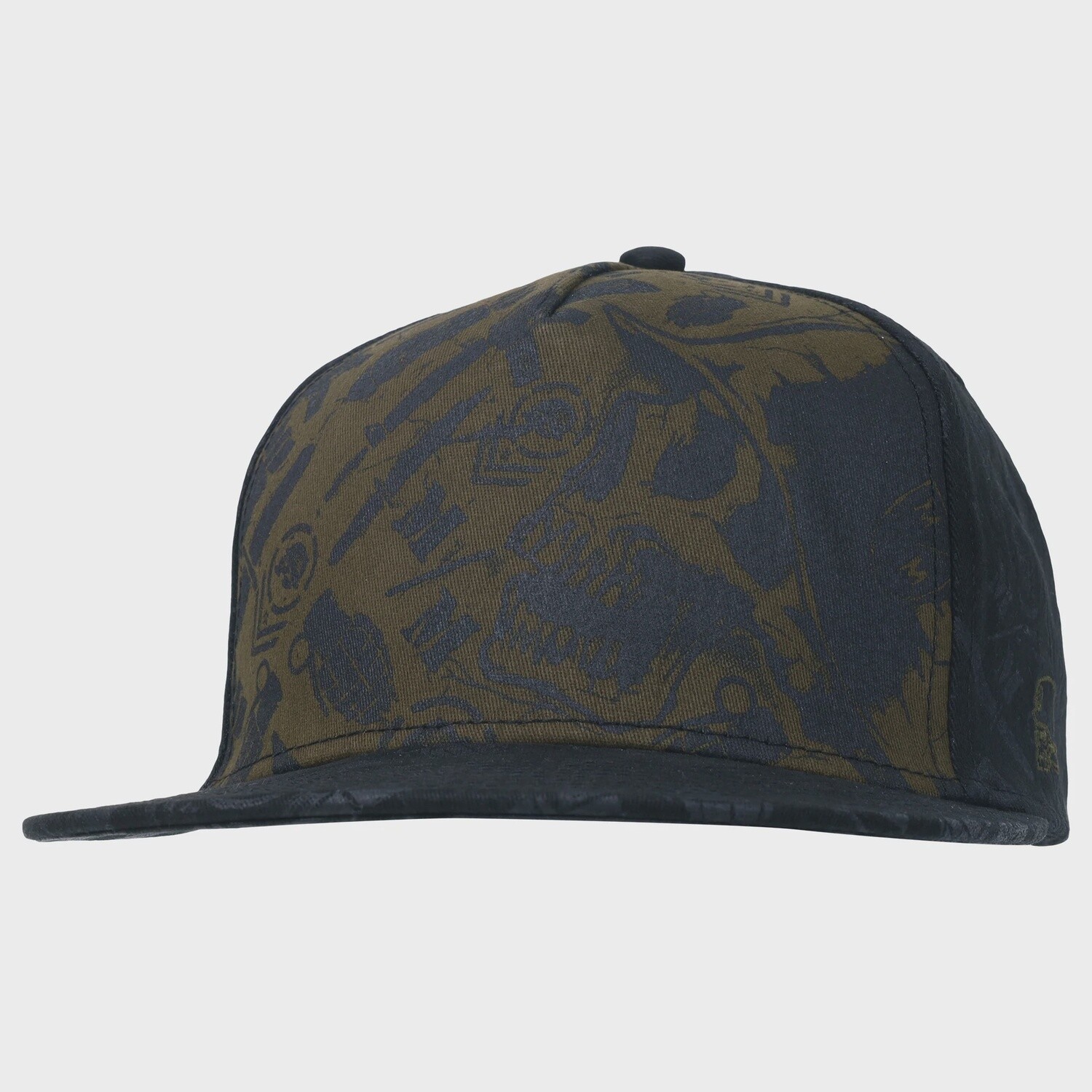 READY 4 WAR FLEX HAT, Color: BLACK GREEN, Size: S/M