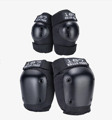 187 COMBO KNEE/ELBOW PACK, Color: BLACK, Size: S/M