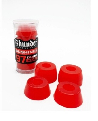 THUNDER BUSHINGS, Color: CLEAR RED, Type: HARD 97 DURO
