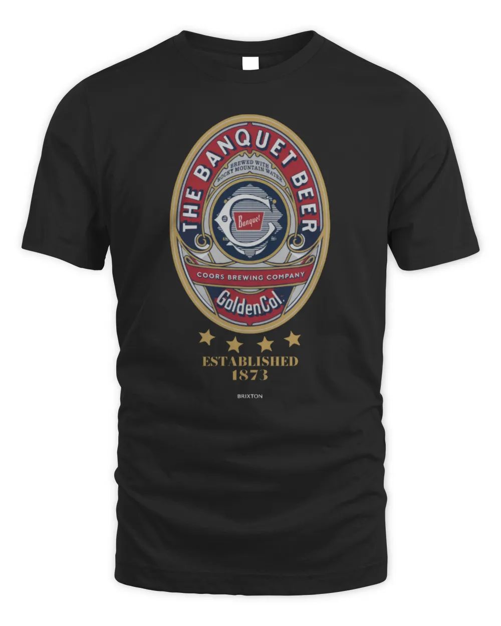 brixton coors style banquet short sleeve tee, Size: s