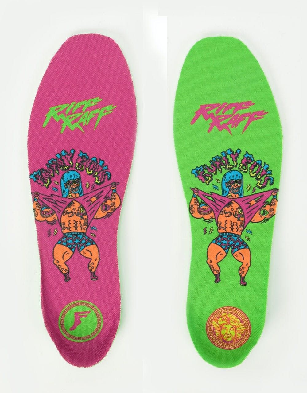Kingfoam Elite FP Insoles Riff Raff Burly Boys, Size: M 5-10.5