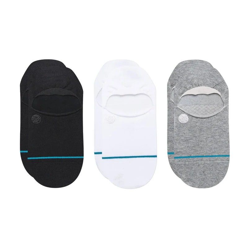 Stance Icon No Show 3 Pack, Color: Multi, Size: L