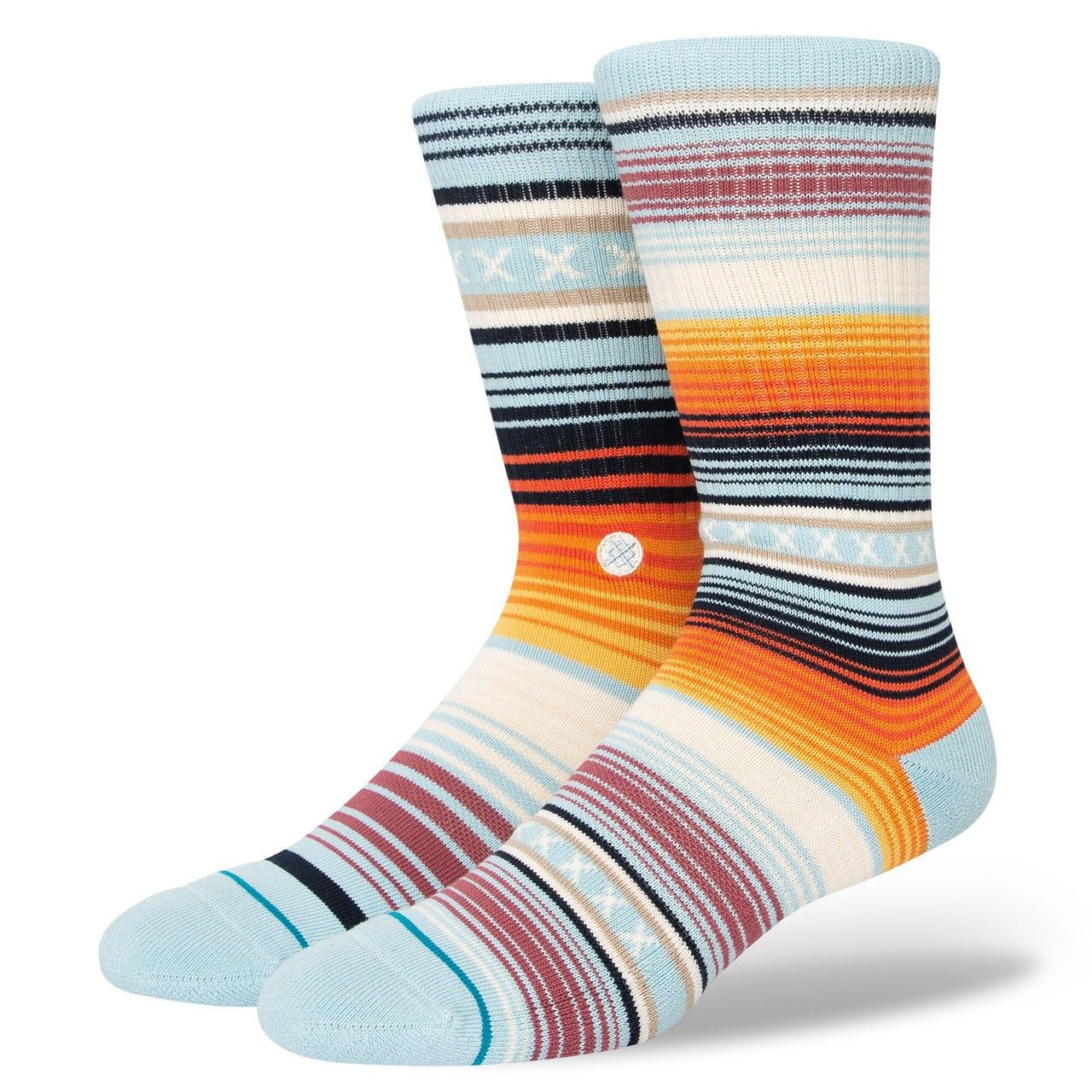 STANCE CURREN ST CREW, Size: M, Color: LIGHT BLUE