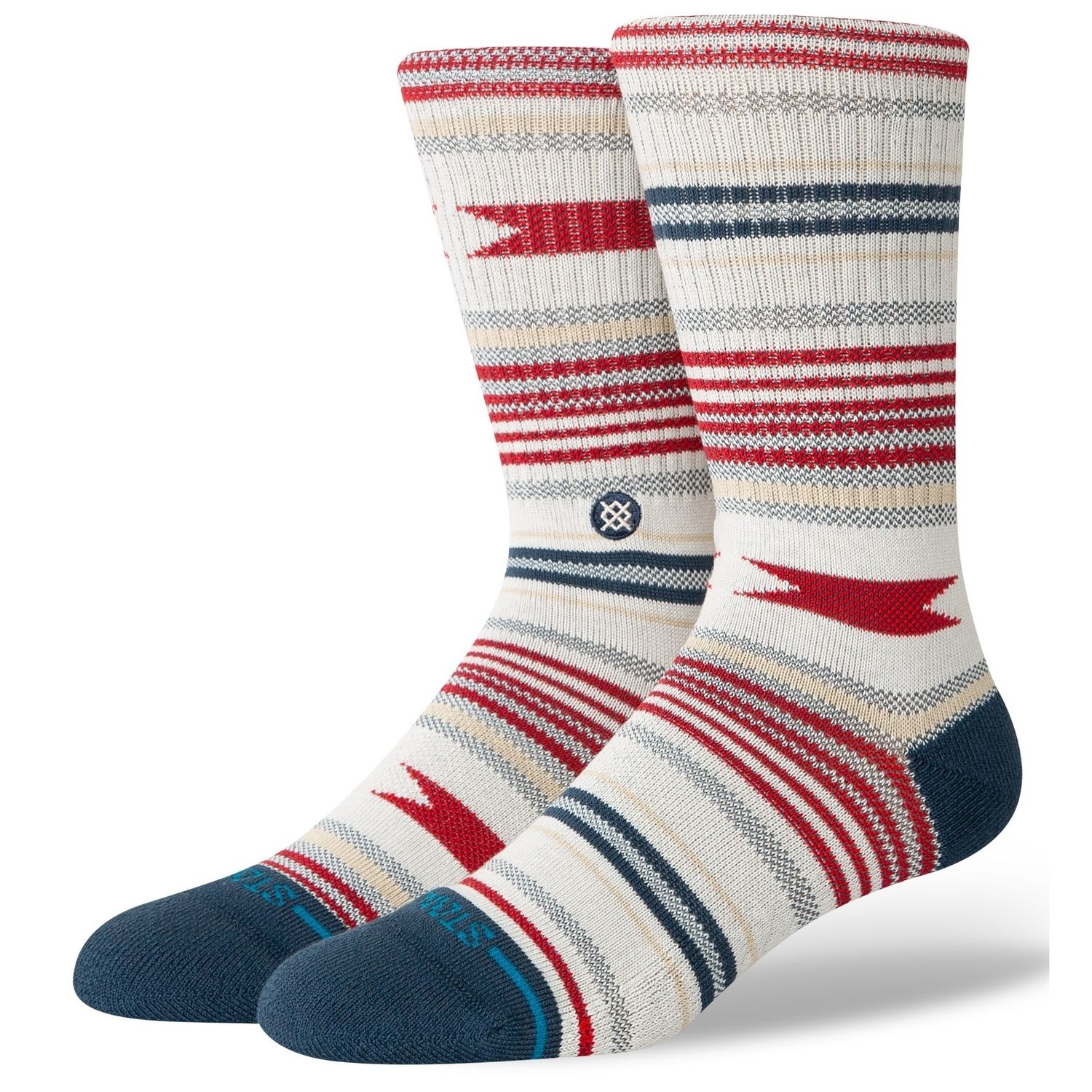 Stance Vista Cruz Crew, Color: Vintage White, Size: L