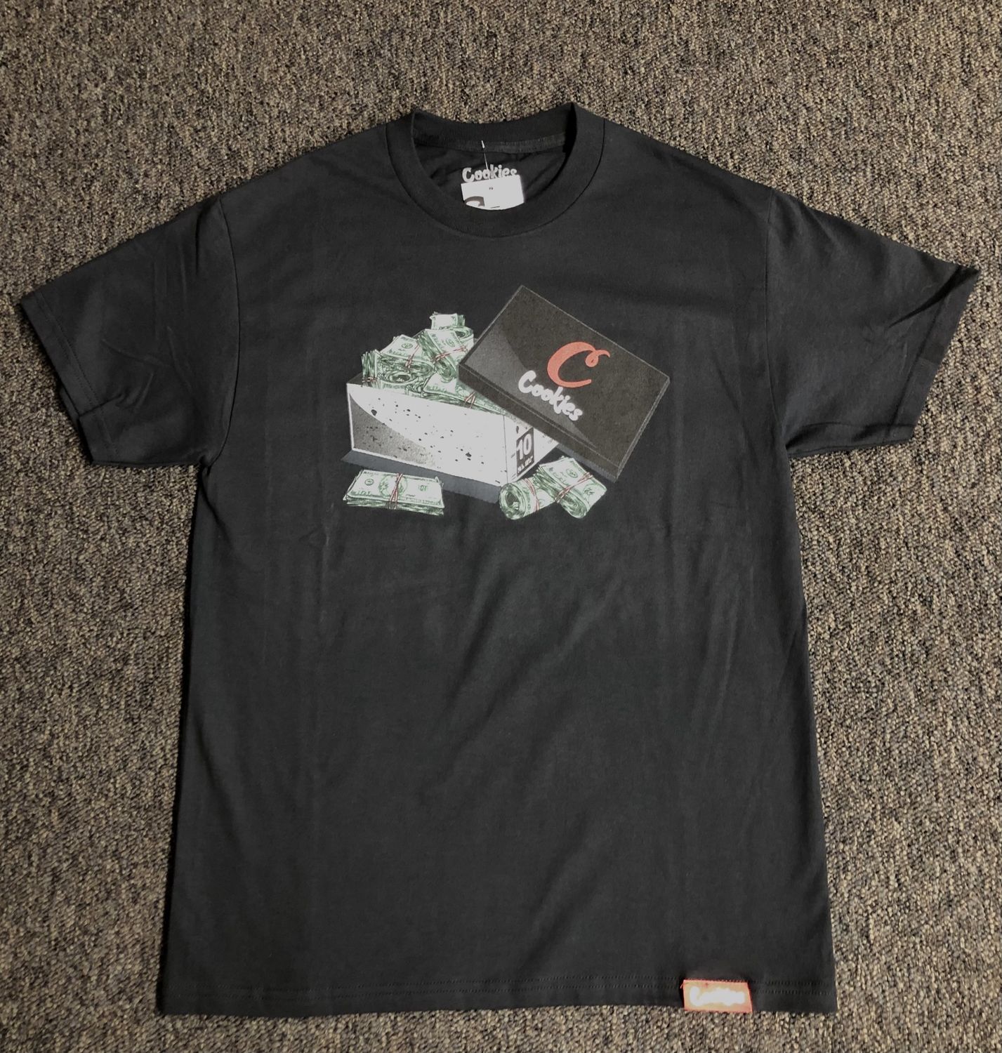 cookies shoebox money ss tee, Size: S