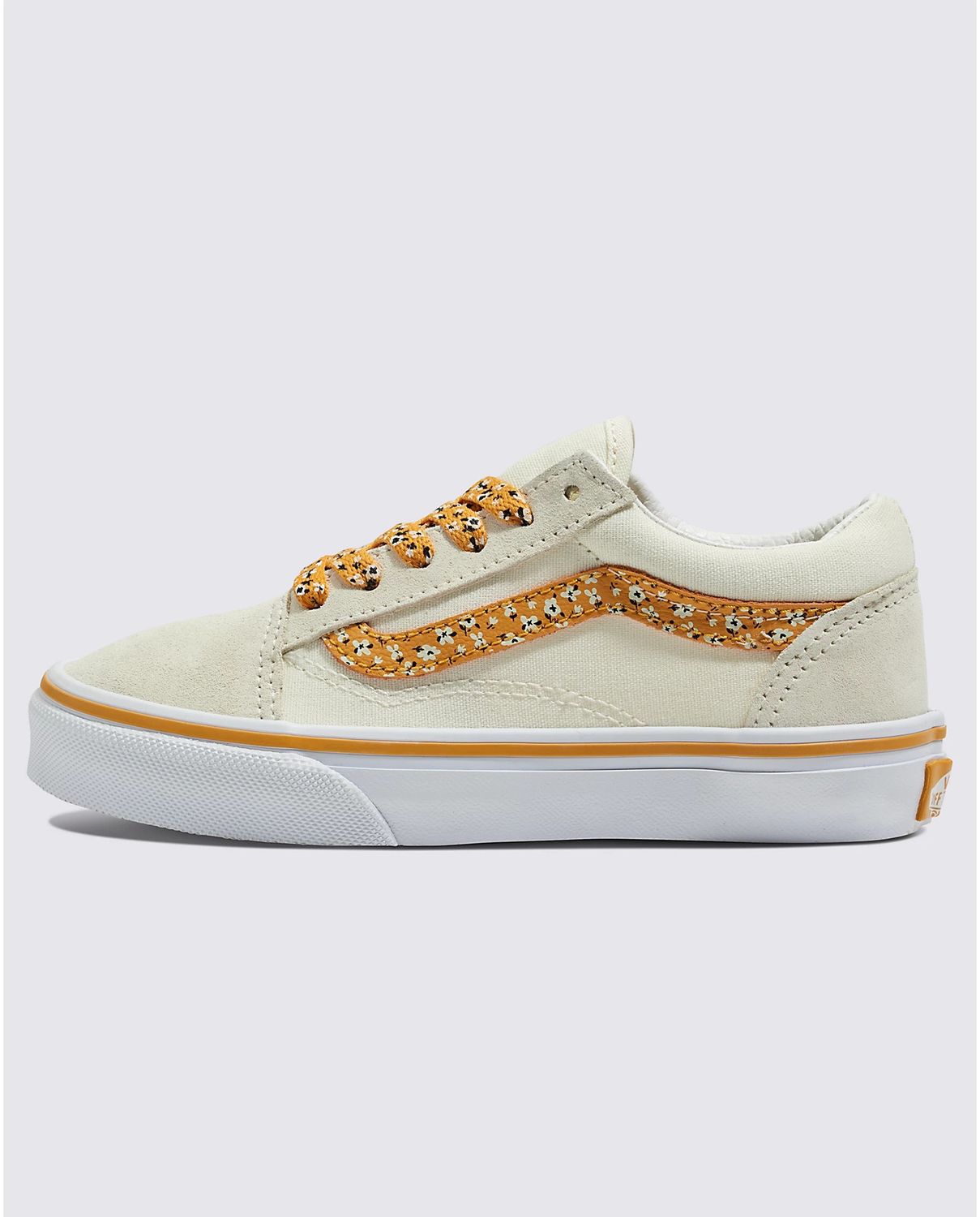 vans old skool ditsy floral multi true white, Size: 3.5