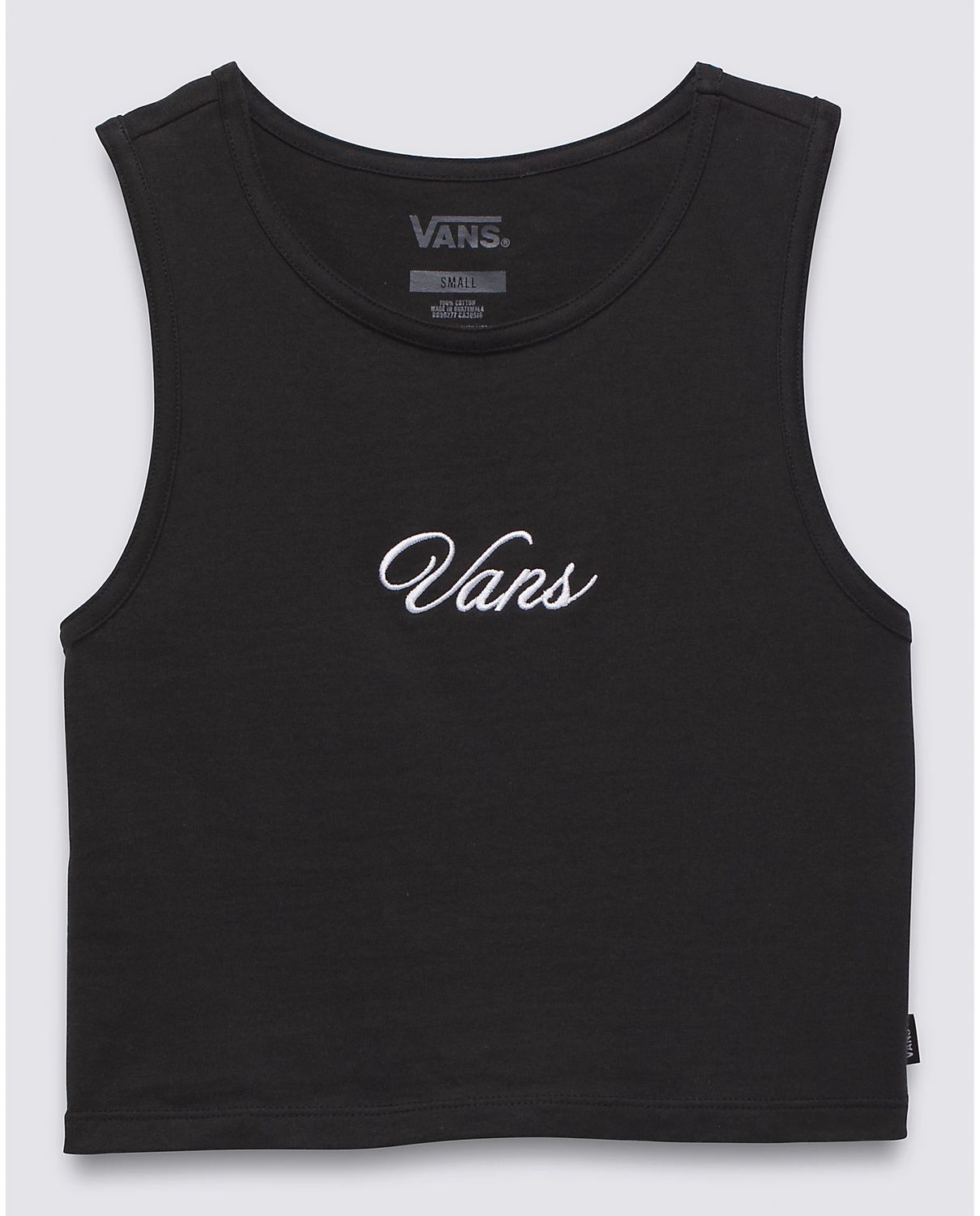 Vans staple fitted crop top blk, Size: S
