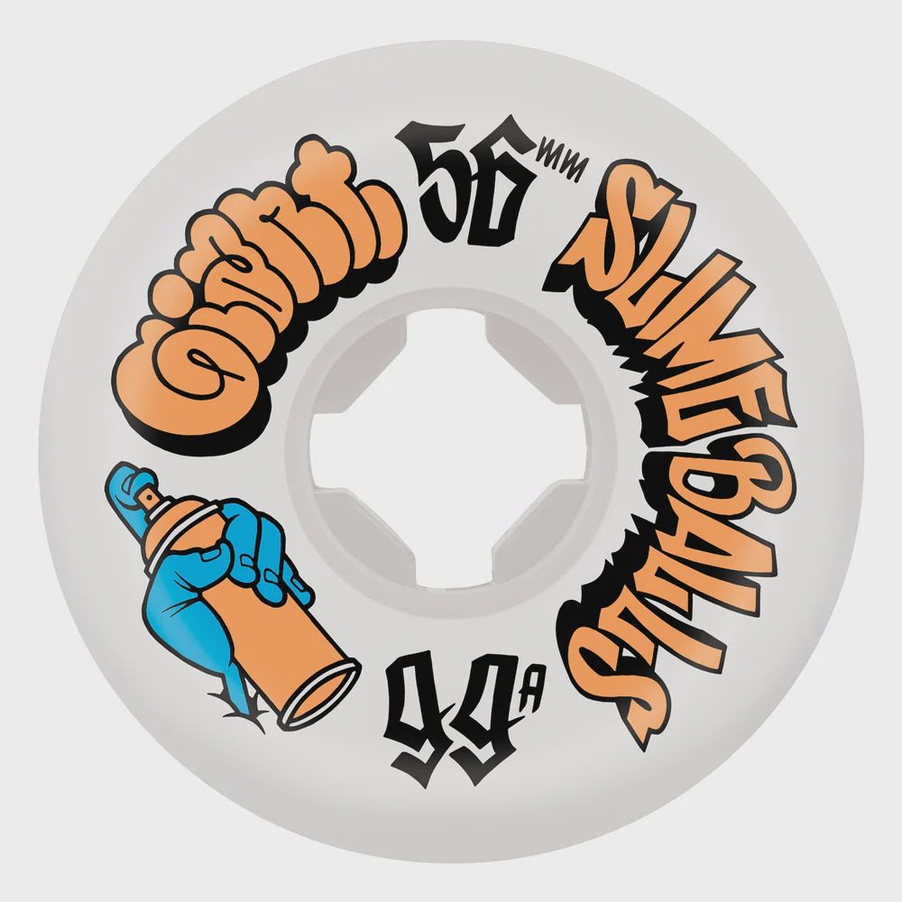 56mm mike giant speed balls white 99a slime balls wheels, Size: 56mm