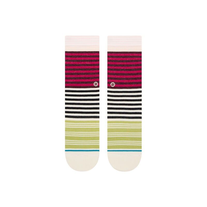 STANCE SUNSHINE STRIPE CREW, Size: M, Color: MAGENTA