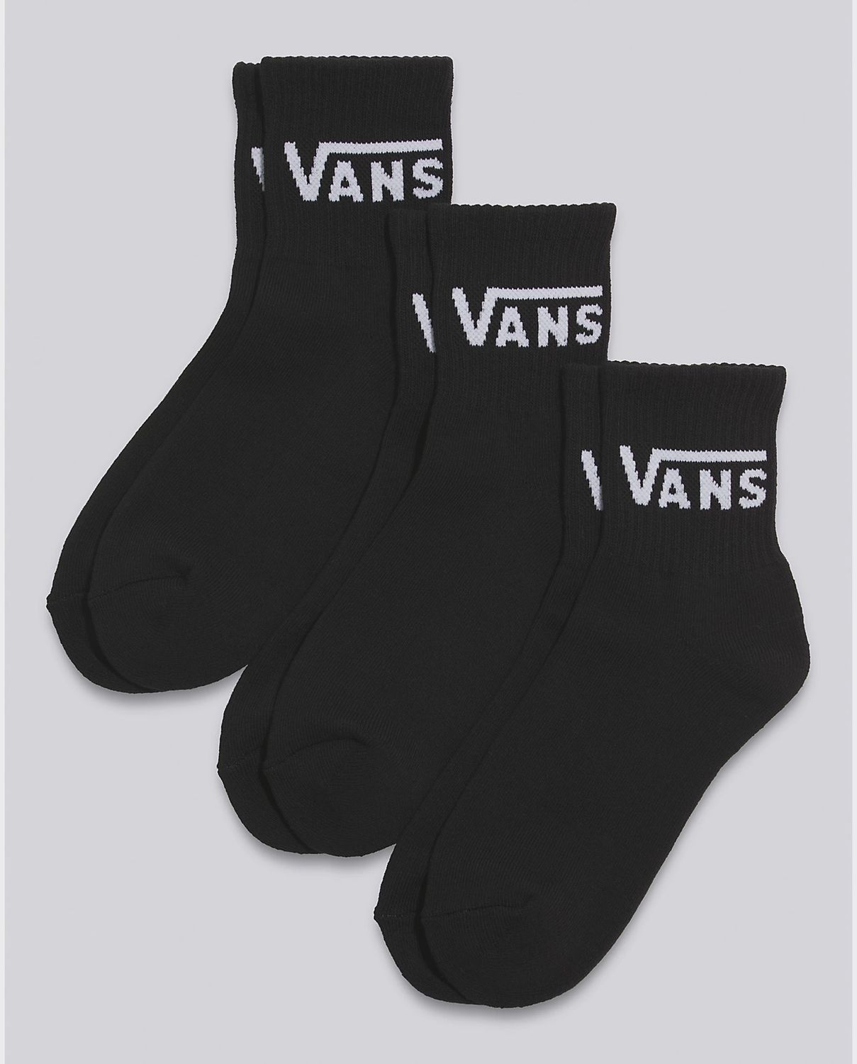 Vans Boys Classic Half Crew 3-Pack, Size: 10-13.5