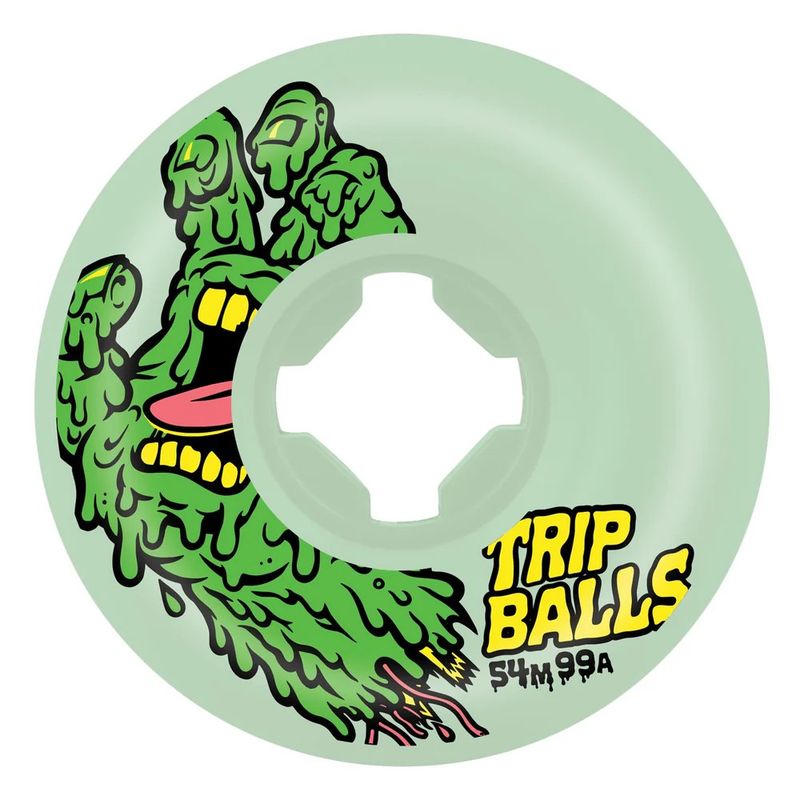 54mm Face Melter Trip Balls GITD 99A Slime Ball Wheels