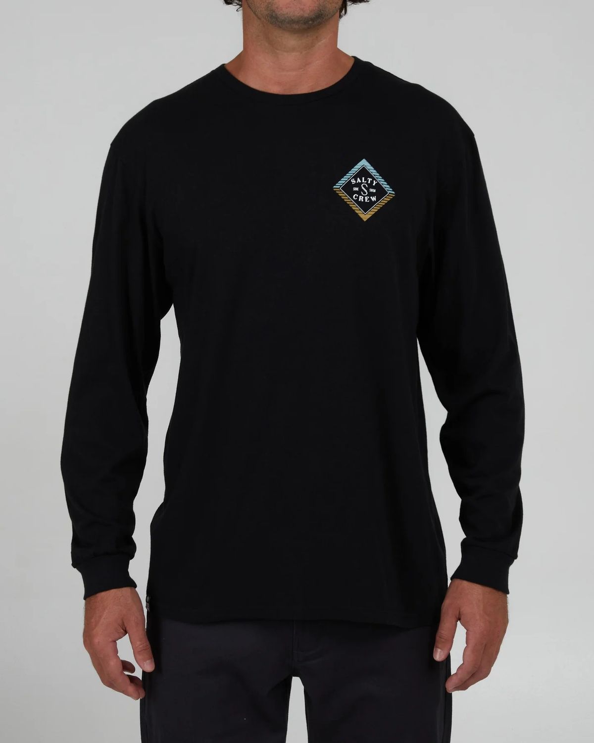 salty crew faded premium long sleeve tee, Size: S