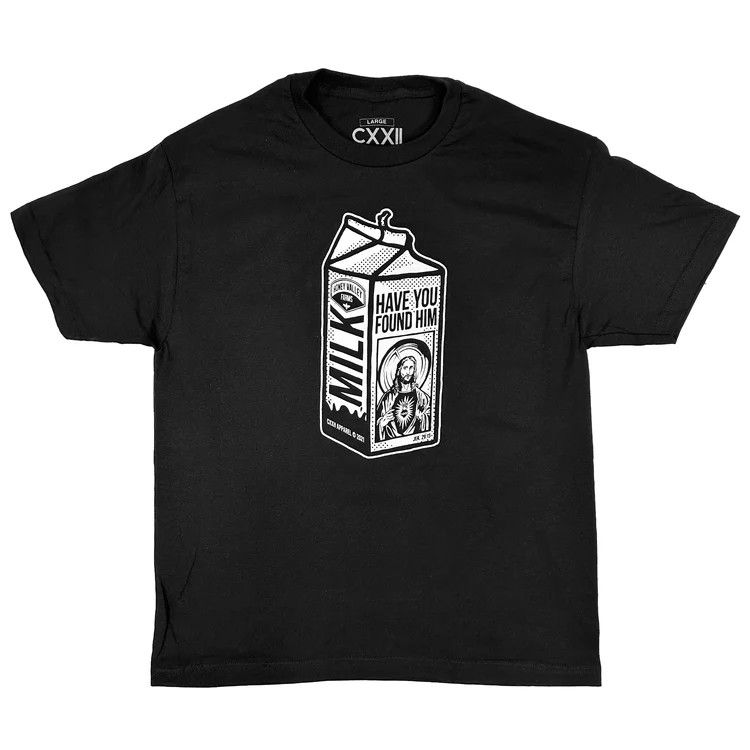 Have You Found Him Milk Cartoon S/S Tee, Size: S