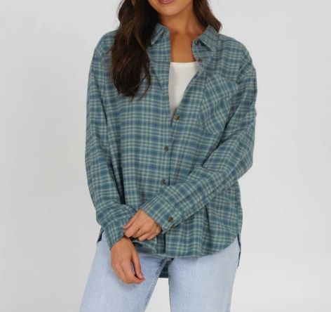 Salty Crew Shore Break Flannel, Size: XS