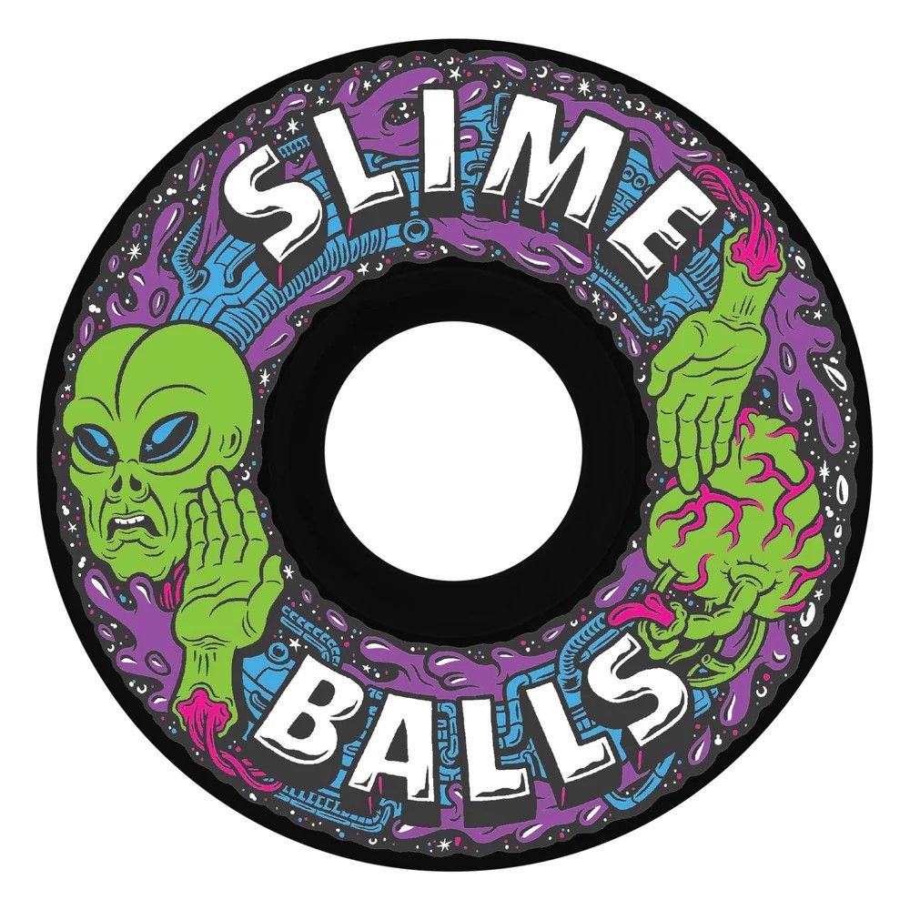 Alien Mini OG Slime Black Wheels 78a, Size: 78a
