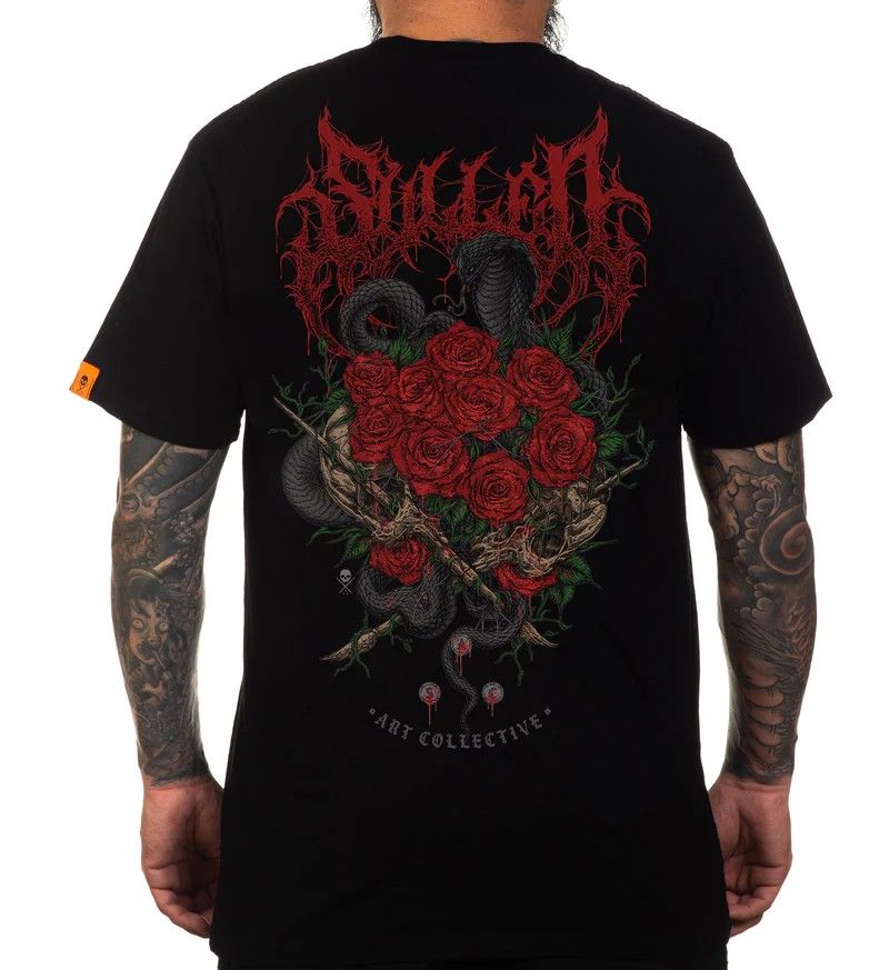 Sullen Poisoned Petals SS Tee, Size: S