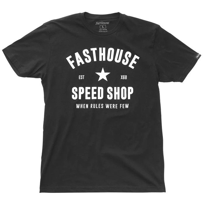 Fast House Paragon S/S Tee- Black, Size: S
