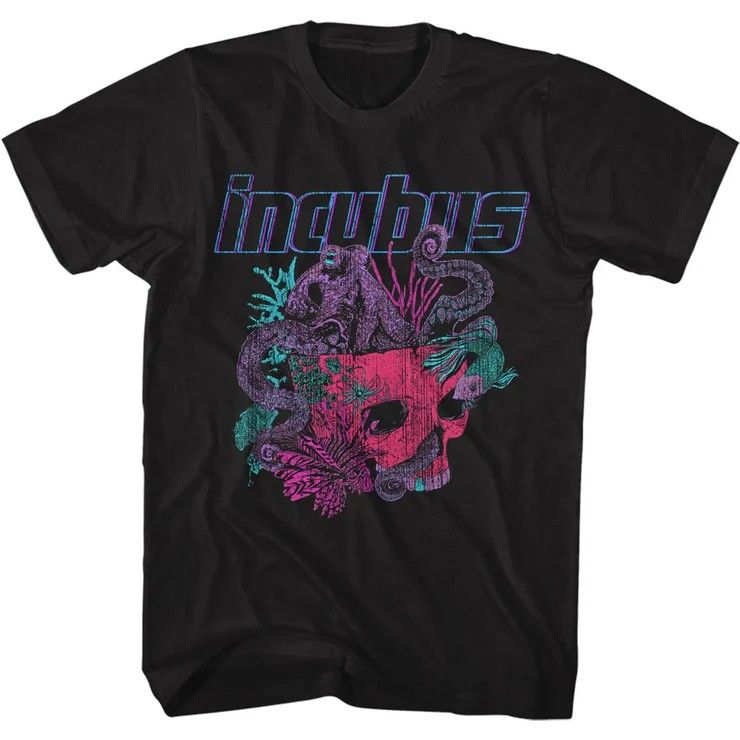 Incubus- Logo &amp; Octopus Skull S/S Tee, Size: S
