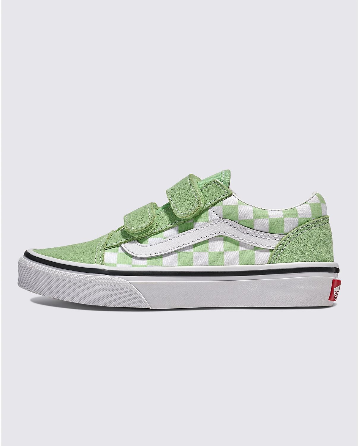 VANS Old Skool V Checkerboard Pistachio Green, Size: 10.5