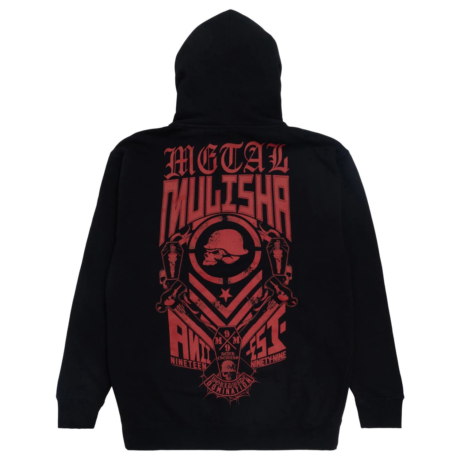 Metal Mulisha Blue Collar Heavy Zip Hoodie, Size: 4XL